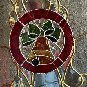 Stained glass Christmas bell